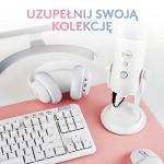 Logitech for Creators 988-000533 Gaming Microphone, G Blue Yeti USB Gaming Microphone, Computer Mic, Streamlabs Themes, Off White