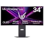 LG UltraGear OLED GX9 Gaming Monitor 34GX900A-B - WOLED Ultrawide QHD 1440p Curved 34 Inch, 240Hz, 0.03ms, DisplayHDR 400, Speakers, DP1.4(DSC), HDMI 2.1, USB- C