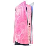 PlayVital Psychedelic Pink Full Set Skin Decal for ps5 Console Disc Edition,Sticker Vinyl Decal Cover for ps5 Controller & Charging Station & Headset & Media Remote