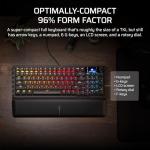 Corsair VANGUARD 96 Wired Mechanical Gaming Keyboard – 96% Layout, MLX Plasma Linear Switches, 8000Hz Polling, LCD Display, Virtual Stream Deck, G-Keys, SOCD Flashtap, QWERTY UK – Black