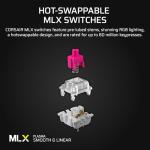 Corsair VANGUARD 96 Wired Mechanical Gaming Keyboard – 96% Layout, MLX Plasma Linear Switches, 8000Hz Polling, LCD Display, Virtual Stream Deck, G-Keys, SOCD Flashtap, QWERTY UK – Black