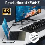 4K HDMI Capture Card, Video Capture Card 1080P 60FPS USB 3.0 Device for Gaming Streaming Recording Compatible with PS4 Nintendo Switch Xbox OBS, YouTube Twitc Mac Windows Linux – Low Latency, Silver