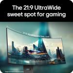 LG UltraGear OLED GX9 Gaming Monitor 34GX900A-B - WOLED Ultrawide QHD 1440p Curved 34 Inch, 240Hz, 0.03ms, DisplayHDR 400, Speakers, DP1.4(DSC), HDMI 2.1, USB- C
