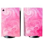 PlayVital Psychedelic Pink Full Set Skin Decal for ps5 Console Disc Edition,Sticker Vinyl Decal Cover for ps5 Controller & Charging Station & Headset & Media Remote