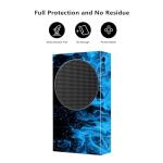 playvital Blue Flame Custom Vinyl Skins for Xbox Series S, Wrap Decal Cover Stickers for Xbox Series S Console Controller
