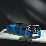 playvital Blue Flame Custom Vinyl Skins for Xbox Series S, Wrap Decal Cover Stickers for Xbox Series S Console Controller