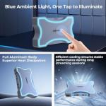 Guermok 4K HDMI Capture Card with Touch LED, Dual HDMI In/Loop-Out, USB 3.0, 4K@60Hz/ 2K@144Hz Video Capture, Mic/Line In, 4K60 Passthrough, Efficient Cooling, Streaming and Gaming for Switch2/1