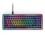 NZXT Function Elite MiniTKL Magnetic RGB Gaming Keyboard - Adjustable Actuation, Dual-Rail Hall Effect Switches, Rapid Trigger, 8K Polling - Enhanced Typing Sound & Feel - UK English Layout - Black