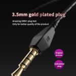 Yeabomy Qkz ak6 Gaming Earbuds with mic,Universal 3.5mm HiFi Sport Headphones in Ear Earphone for Running with Microphone Headset Music Earbuds (with mic, Black)