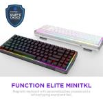 NZXT Function Elite MiniTKL Magnetic RGB Gaming Keyboard - Adjustable Actuation, Dual-Rail Hall Effect Switches, Rapid Trigger, 8K Polling - Enhanced Typing Sound & Feel - UK English Layout - Black