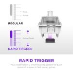 NZXT Function Elite MiniTKL Magnetic RGB Gaming Keyboard - Adjustable Actuation, Dual-Rail Hall Effect Switches, Rapid Trigger, 8K Polling - Enhanced Typing Sound & Feel - UK English Layout - Black