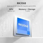 GiipGoop RG DS Handheld Game Consoles RG DS Retro Gaming Console Dual-screen Video Game Console 3+32GB Android 14 Portable Pocket Arcade 40000mAh Battery WiFi Bluetooth HD Output Black