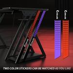 CubiCubi L Shaped Gaming Desk with Power Outlets & LED Lights, 120 x 70 cm Computer Desk with Monitor Stand, Office Desk Small Table with Shelves & Hooks, for Study Play Work Home Office, Black