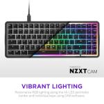 NZXT Function Elite MiniTKL Magnetic RGB Gaming Keyboard - Adjustable Actuation, Dual-Rail Hall Effect Switches, Rapid Trigger, 8K Polling - Enhanced Typing Sound & Feel - UK English Layout - Black