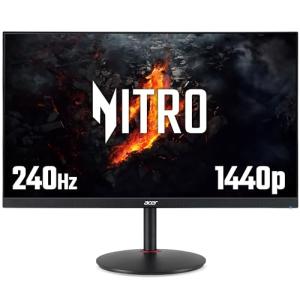acer Nitro XV272WU2 27 inch Quad HD (2560 x 1440) Gaming Monitor - 240Hz, 0.5ms, IPS Panel, FreeSync Premium, 99% sRGB, HDR400, Speakers, DisplayPort, HDMI