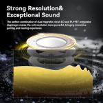 KBEAR NZ02 Earphones wired with mic Gaming Earbuds 1DD IEMs Noise Cancelling 3.5mm Jack Deep Bass in Ear Monitor compatible with PC,PS5, Xbox,Switch, Smartphones