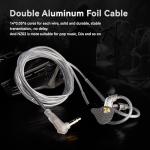 KBEAR NZ02 Earphones wired with mic Gaming Earbuds 1DD IEMs Noise Cancelling 3.5mm Jack Deep Bass in Ear Monitor compatible with PC,PS5, Xbox,Switch, Smartphones