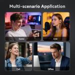 KBEAR NZ02 Earphones wired with mic Gaming Earbuds 1DD IEMs Noise Cancelling 3.5mm Jack Deep Bass in Ear Monitor compatible with PC,PS5, Xbox,Switch, Smartphones