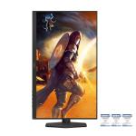 AOC Q27G4SRU 27 inch WQHD Gaming Monitor 320Hz, Fast IPS Panel, 0.3ms MPRT, Adaptive Sync, HDR400, G-Sync Compatible, Height Adjustment, Speakers, (2560x1440 HDMI 2x 2.1 DP 1x 1.4 USB Hub) Black