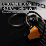 Linsoul 7Hz x Crinacle Zero:2 in Ear Monitor, Updated 10mm Dynamic Driver IEM, Wired Earbuds Earphones, Gaming Earbuds, with OFC IEM Cable for Musician (Without MIC, Orange)