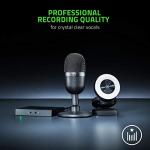 Razer Seiren Mini - USB Condenser Microphone for Streaming (Compact with Supercardioid Polar Pattern, Tiltable Stand, Integrated Shock Absorber) Black