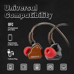 Linsoul 7Hz x Crinacle Zero:2 in Ear Monitor, Updated 10mm Dynamic Driver IEM, Wired Earbuds Earphones, Gaming Earbuds, with OFC IEM Cable for Musician (Without MIC, Orange)