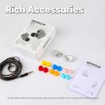 Linsoul 7Hz x Crinacle Zero:2 in Ear Monitor, Updated 10mm Dynamic Driver IEM, Wired Earbuds Earphones, Gaming Earbuds, with OFC IEM Cable for Musician (Without MIC, Orange)