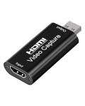 HDM to USB 2.0 Video Capture Card, 4K/1080p Audio Capture Device Output Record Audio Grabber for Live Broadcasts Streaming Conferencing Gaming Video Recording for Switch PS4 PS5 Xbox OBS PC Laptop