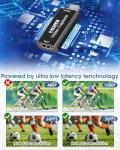 HDM to USB 2.0 Video Capture Card, 4K/1080p Audio Capture Device Output Record Audio Grabber for Live Broadcasts Streaming Conferencing Gaming Video Recording for Switch PS4 PS5 Xbox OBS PC Laptop