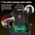 PORIYA Gaming Chair with Adjustable Backrest, Ergonomic Executive Office Chair, Height Adjustable Racing Chair Maximum Gaming Experience (Black&Blue)