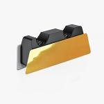 PlayVital Full Set Skin Decal for ps5 Console Disc Edition + Controller + Charging Station + Headset + Media Remote, Premium Vinyl Sticker, Chrome Gold Glossy