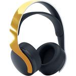 PlayVital Full Set Skin Decal for ps5 Console Disc Edition + Controller + Charging Station + Headset + Media Remote, Premium Vinyl Sticker, Chrome Gold Glossy