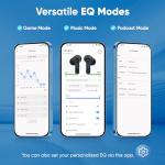 Middle Rabbit SW5 Wireless Gaming Earbuds with Mic, 20ms Low Latency, 2.4G Dongle & Bluetooth 5.4 Dual-Mode USB Headphones, 4 Built-in Microphones, Compatible with PC PS5 PS4 VR Mobile