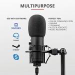 Trust Gaming GXT 256 Exxo USB Streaming Microphone for PC, Laptop and PS4 , Black