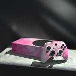 playvital Psychedelic Pink Custom Vinyl Skins for Xbox Series S, Wrap Decal Cover Stickers for Xbox Series S Console Controller