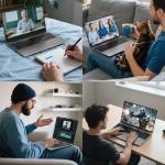 FUNYET Gaming Laptop, Win11 Pro Computer,15.6 inch Laptop R7 5700U processor, 16GB RAM + 1TB SSD, FHD 1920x1080 Notebook, Fingerprint unlock, Backlit keyboard, 180° hinge, BT 5.0