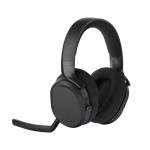 Fractal Design Scape Dark - Wireless PC Gaming Headset - Detachable Flip-To-Mute Microphone with Noise Cancellation - Battery Life Up To 40 Hours - Configurable Ambient Lighting - Black