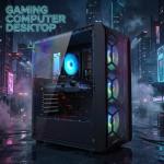 STGsivir Gaming PC, Gaming Computer Desktop Tower, AMD Ryzen 7 5700X up to 4.6GHz, Nvidia GeForce RTX 3060 12GB GDDR6, 32GB DDR4 RAM, 1TB SSD, WIFI 6, BT5.0, RGB Fan x3, Windows11 Pro