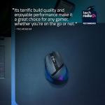 Razer Basilisk Wireless Ergonomic Portable Gaming Mouse: 10 Programmable HyperScroll Controls, Gen-3 Optical Switches, Long Battery Life, AI Prompt, 2.4GHz, Bluetooth