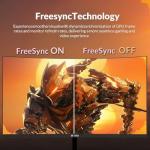 CRUA 24 Inch Curved Gaming Monitor, 180Hz/200Hz FHD 1080P, 1ms Response, AMD FreeSync, Eye-Care Flicker-Free, Frameless Esports Display with HDMI & DP, VESA Wall Mount – Black