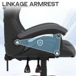 Racingreat Ergonomic Gaming Chair with Adjustable Height, Reclining Feature, Headrest, and Lumbar Support for Adults (Basics, Gray)