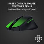 Razer Basilisk Wireless Ergonomic Portable Gaming Mouse: 10 Programmable HyperScroll Controls, Gen-3 Optical Switches, Long Battery Life, AI Prompt, 2.4GHz, Bluetooth