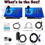 RegiisJoy 32000 in 1 Pandoras Box 78S Retro Arcade Gaming Console, 4 Player 3D Magical Modified Game, Search Save Delete Cheat Function, Favorite List, One-Button Combo, 128G TF, Separate Console