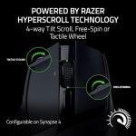 Razer Basilisk Wireless Ergonomic Portable Gaming Mouse: 10 Programmable HyperScroll Controls, Gen-3 Optical Switches, Long Battery Life, AI Prompt, 2.4GHz, Bluetooth