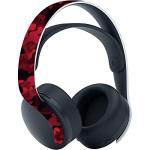 playvital Black Red Camouflage Full Set Skin Decal for ps5 Console Disc Edition, Sticker Vinyl Decal Cover for ps5 Controller & Charging Station & Headset & Media Remote