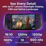 Lenovo Legion Go S 512GB SSD AMD Ryzen Z2 Go CPU Gaming Handheld 8-inch Touchscreen 120Hz, Mytrix Hub, HDMI Cable, 3 Accessories: 4 in 1 Bundle
