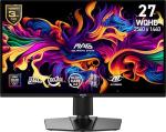 msi MAG 274QP QD-OLED X24 27-inch 2560 x 1440 (QHD) Gaming Monitor, 240Hz, Adaptive-Sync, HDMI, DisplayPort, VESA Mountable, Tilt, Height Adjustable, Speaker, 0.03ms, Black