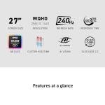 msi MAG 274QP QD-OLED X24 27-inch 2560 x 1440 (QHD) Gaming Monitor, 240Hz, Adaptive-Sync, HDMI, DisplayPort, VESA Mountable, Tilt, Height Adjustable, Speaker, 0.03ms, Black