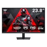 KTC Gaming Monitor, FHD@144Hz 120Hz Monitor with IPS Panel, Hardware Anti-Blue Light, 95% DCI-P3, 99% sRGB, ΔE＜2, 300 cd/㎡, 5ms MPRT, 1500:1, Flicker Free and Adaptive Sync for Working and Gaming