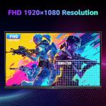 KTC Gaming Monitor, FHD@144Hz 120Hz Monitor with IPS Panel, Hardware Anti-Blue Light, 95% DCI-P3, 99% sRGB, ΔE＜2, 300 cd/㎡, 5ms MPRT, 1500:1, Flicker Free and Adaptive Sync for Working and Gaming